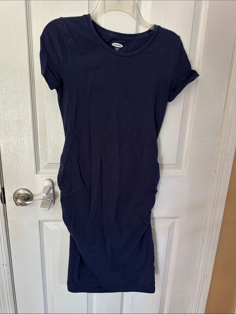 Maternity Old Navy Dark Navy Crewneck T-Shirt Dress